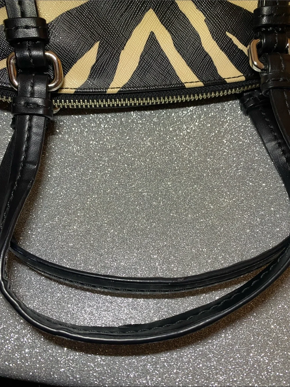Coach Zebra-Print Dome Satchel